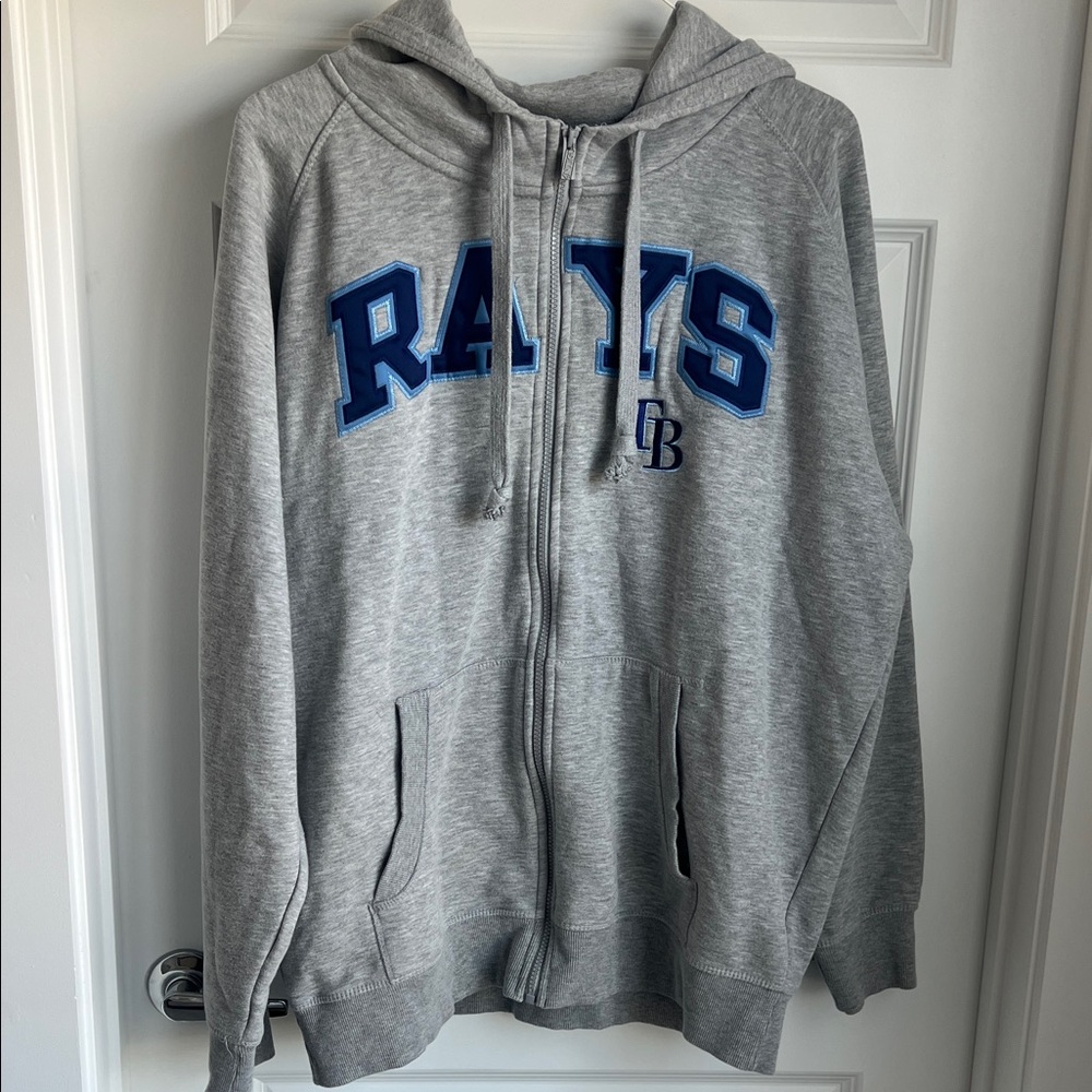 Gray Zip-Up Hoodie for Tampa Bay Rays